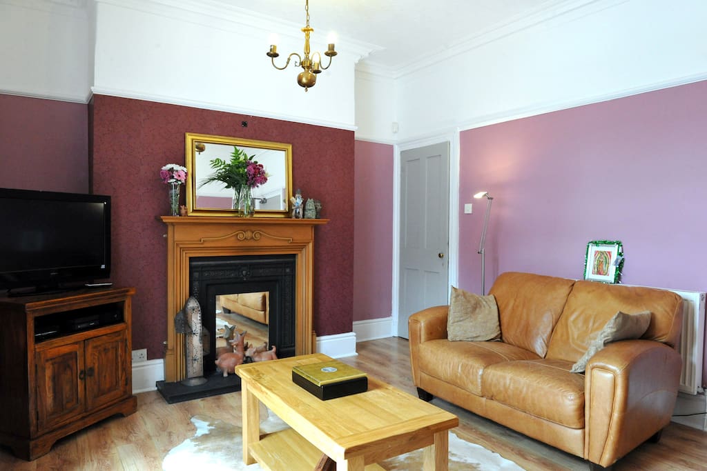 One of two living rooms