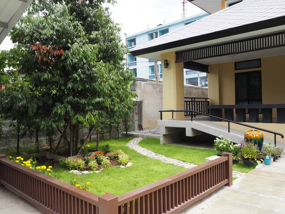 The front garden