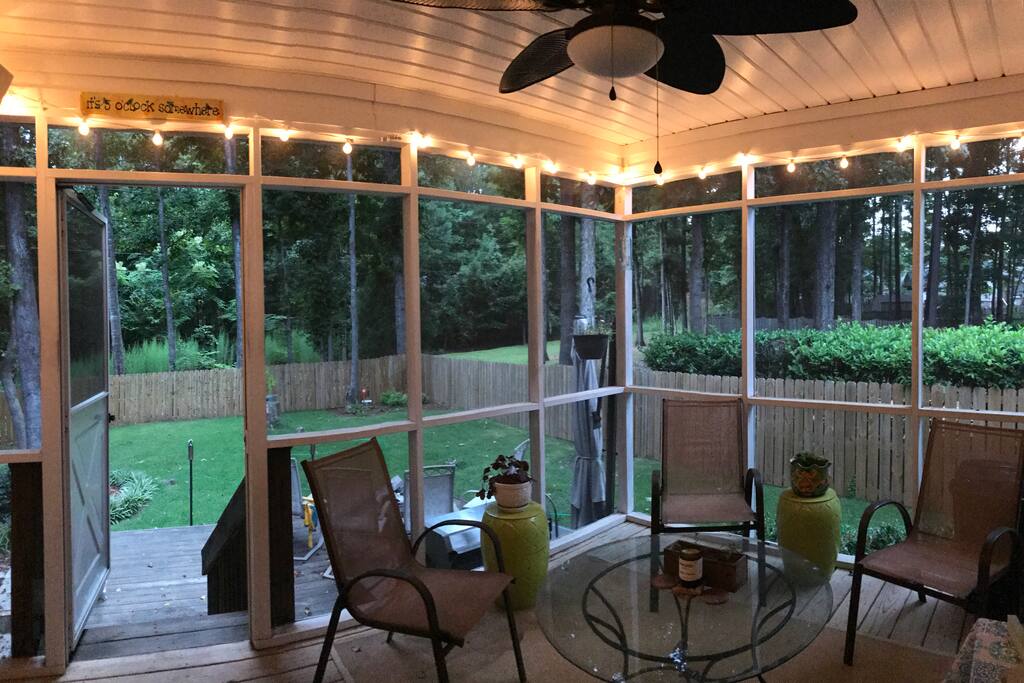 Great porch for entertainment and fun!