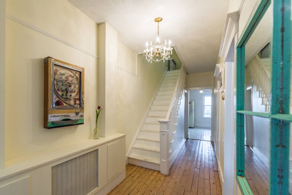 When you first walk in the door, you'll be struck by the spacious, airy feeling of what looks like a smaller house from the outside!