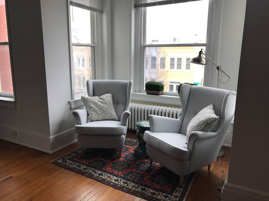 Comfortable seating in living room.