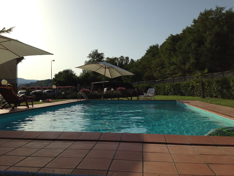 Sunset on the Swimming pool