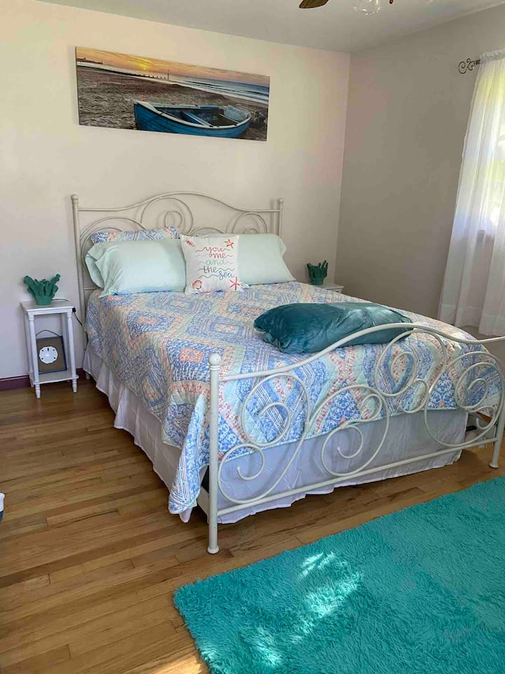 Dormitorio de playa en la planta baja.