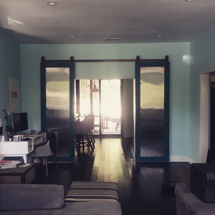 View into the kitchen