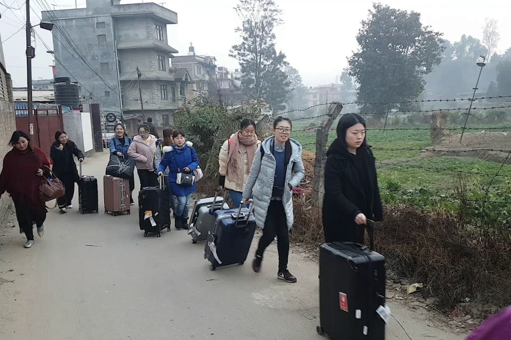 Group of chinese Tourist coming to our Guest House
