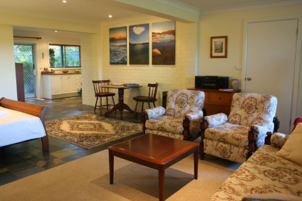 Spacious open-plan living area