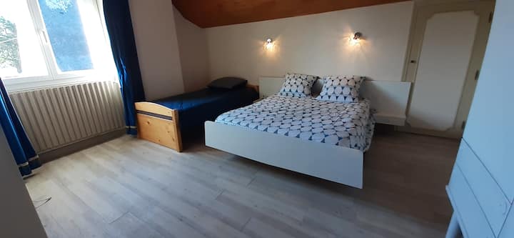 Spavaća soba na 2. katu, apartman s vlastitim kuhanjem