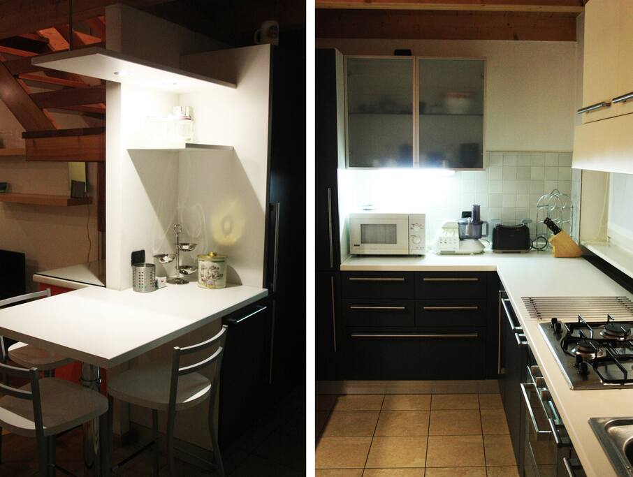 Cucina con penisola