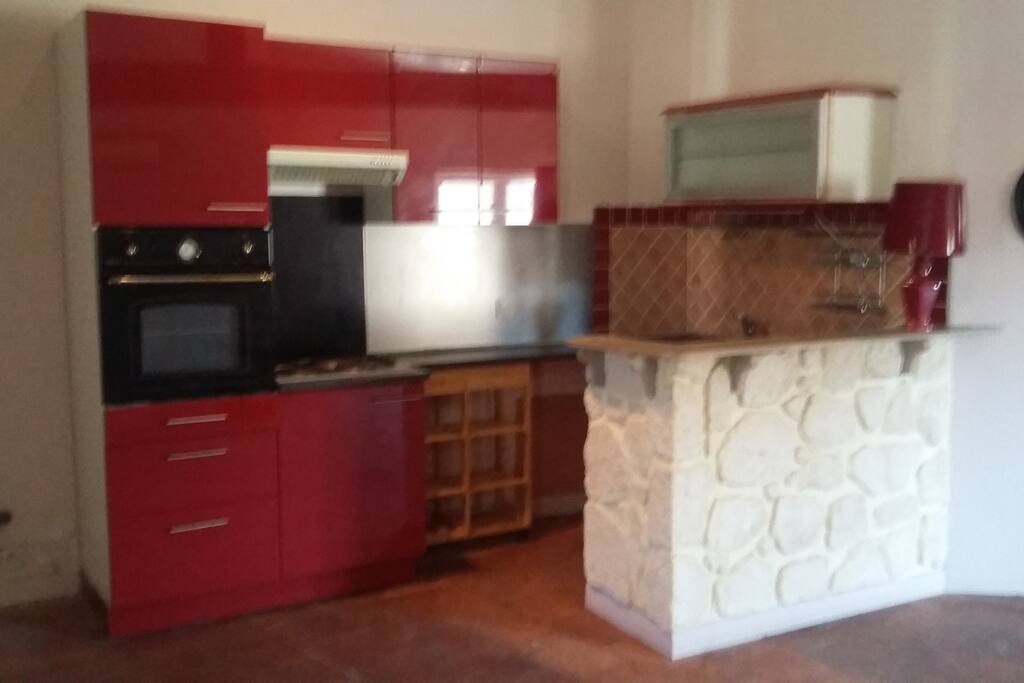 coin cuisine dans le loft
