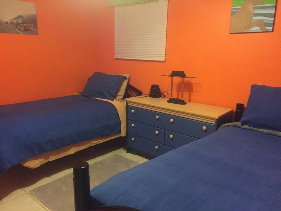 Room #1 - 2 single beds