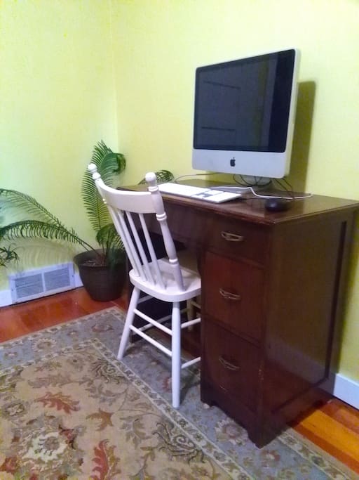 Computer desk, should you need to work from home! (Computer not included.)