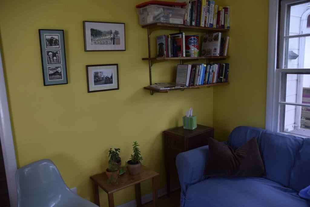 Entry room and reading room with lots of morning sunshine! My favorite room in the house.