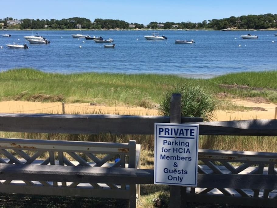 This is the private beach you will have access to