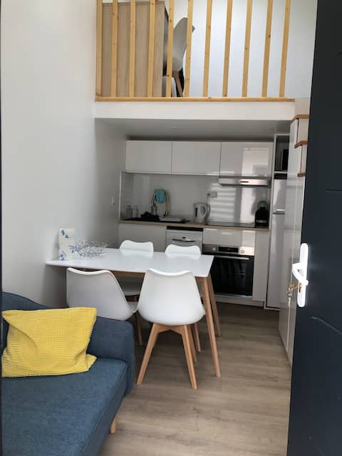 New duplex, 15 minutes from Paris, parking, air conditioning
