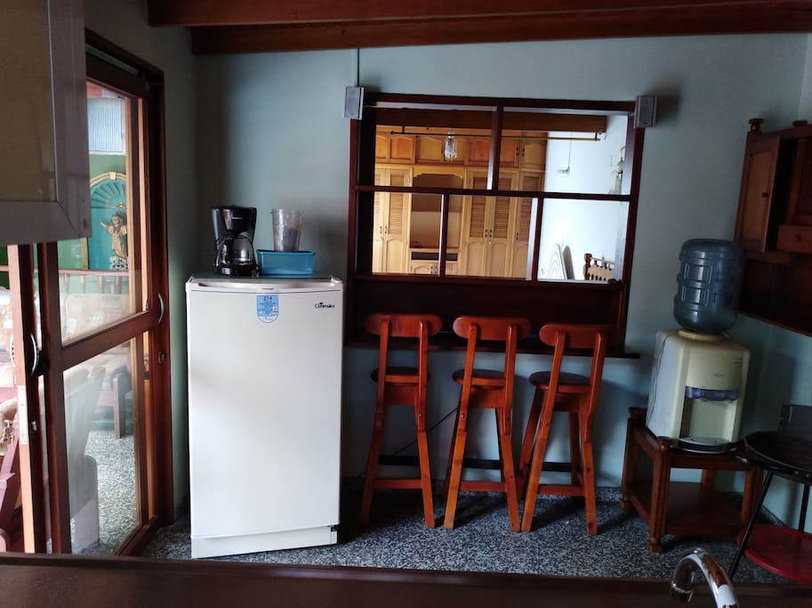 Cocina con barra
