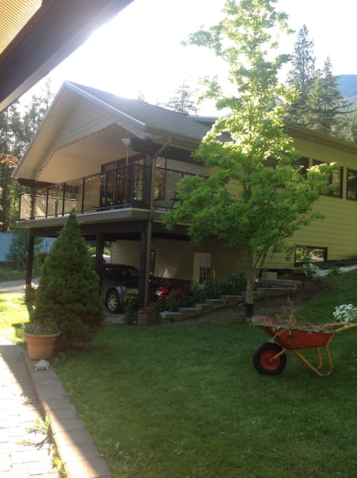 Suite is above the garage