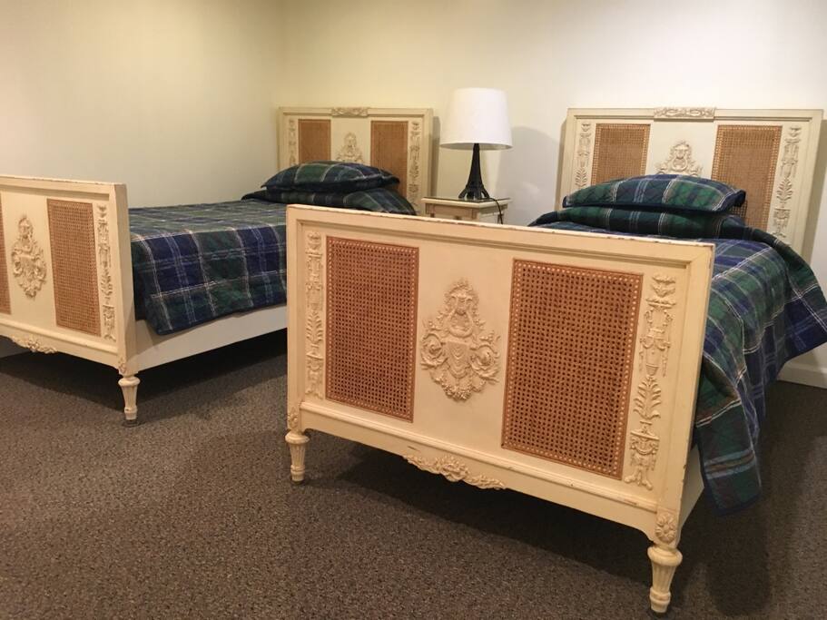 Antique French twin beds