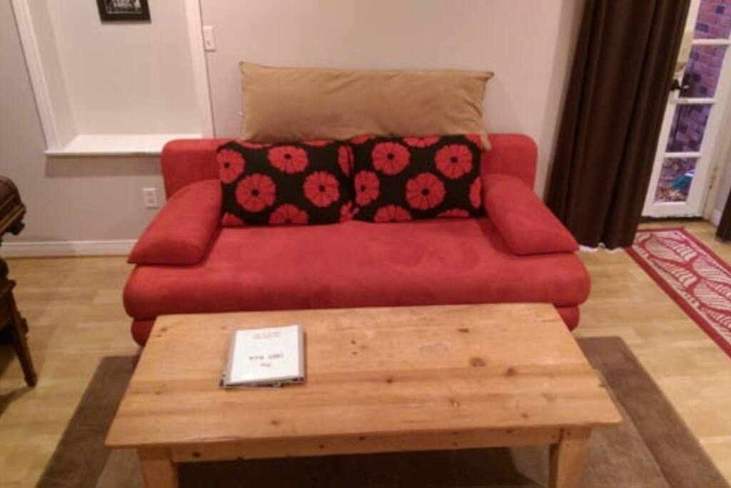 Very comfortable sofa/Queen bed