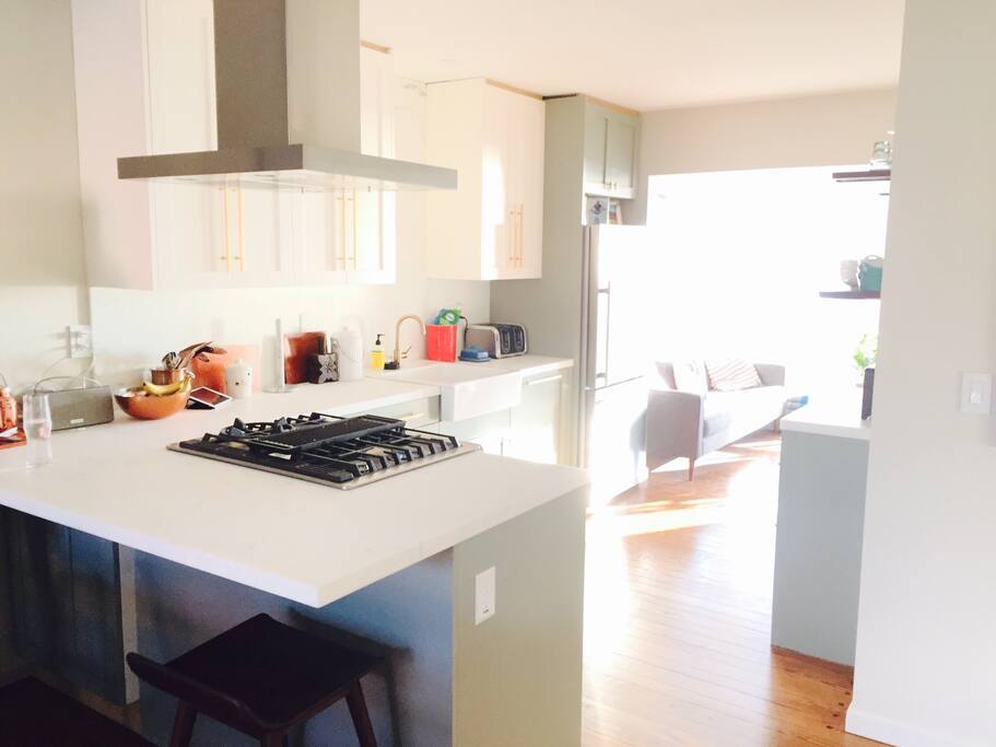 Recently remodelled Kitchen and breakfast bar