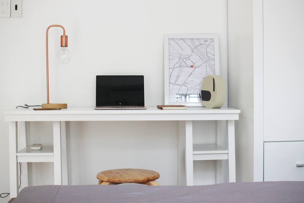 working dest in your room with wifi internet.