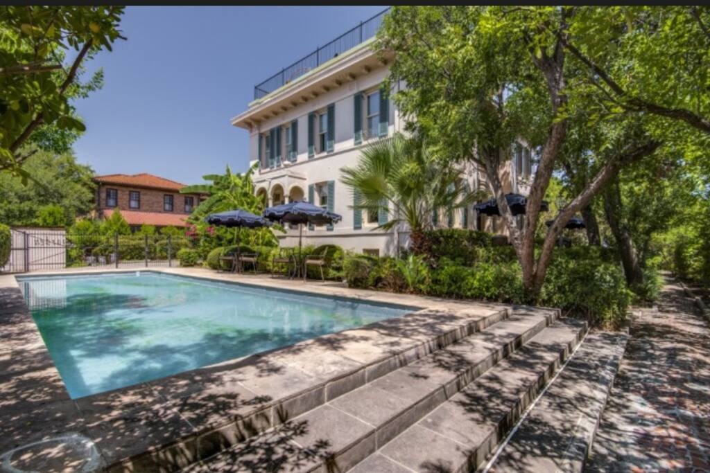 Left front of the house