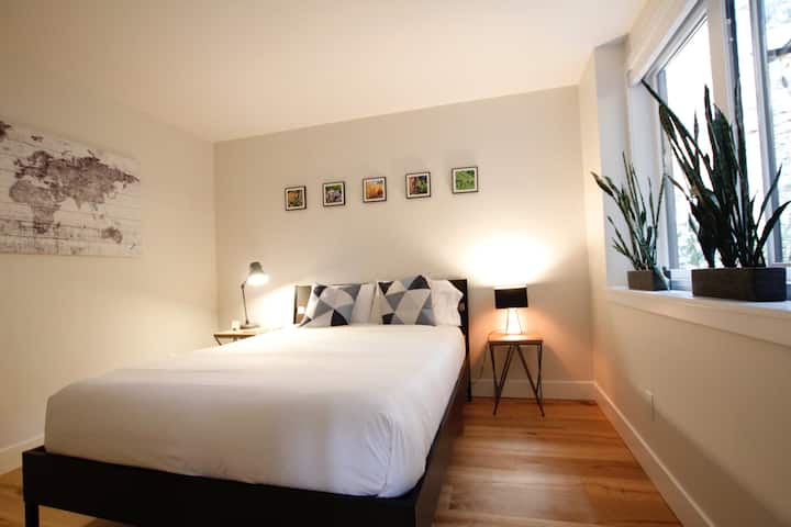 ZZZ the night away in our Tempur-Pedic® bedroom featuring the ultra-soft yet supportive mattress, crisp linens and memory foam pillows. 