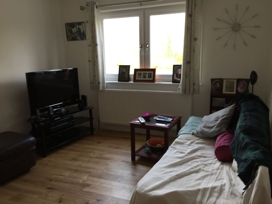 Private TV room available.