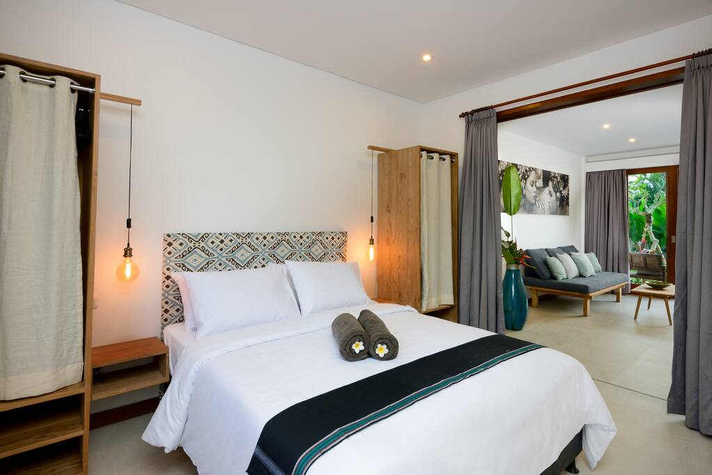 Separated bedroom
