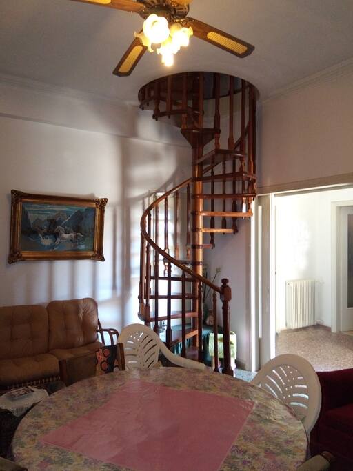 Stairs leading to upper floor
