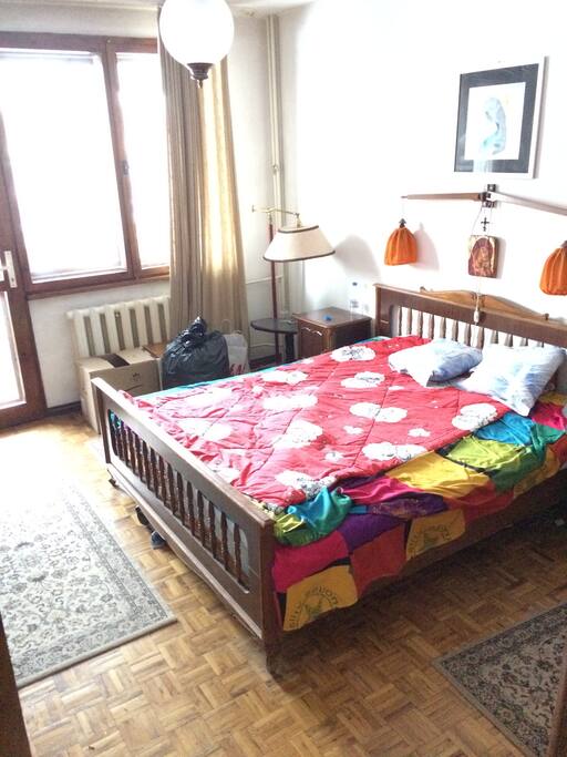 room with balcony