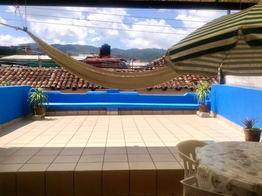 Terrace in summer