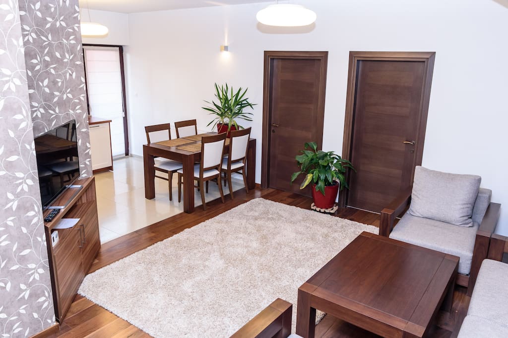 The living room area