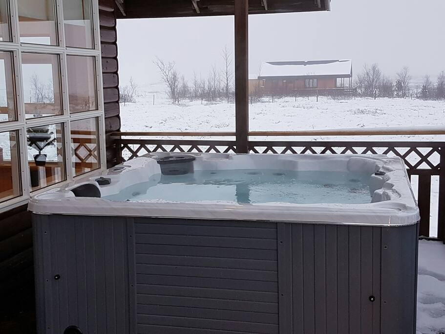 Hot tub with massage