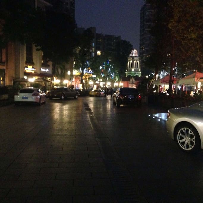 Community at night