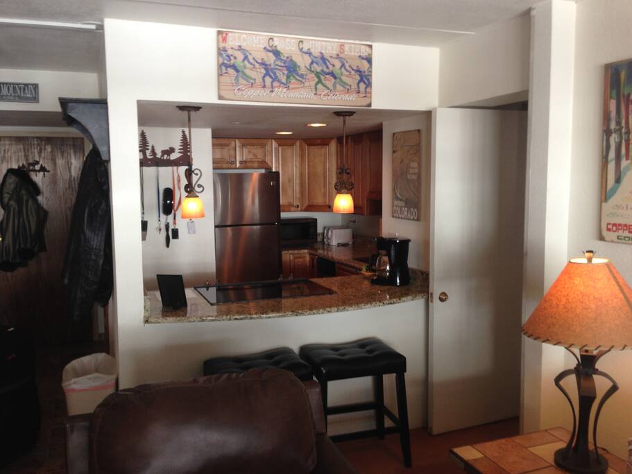 Renovated kitchen and dining bar