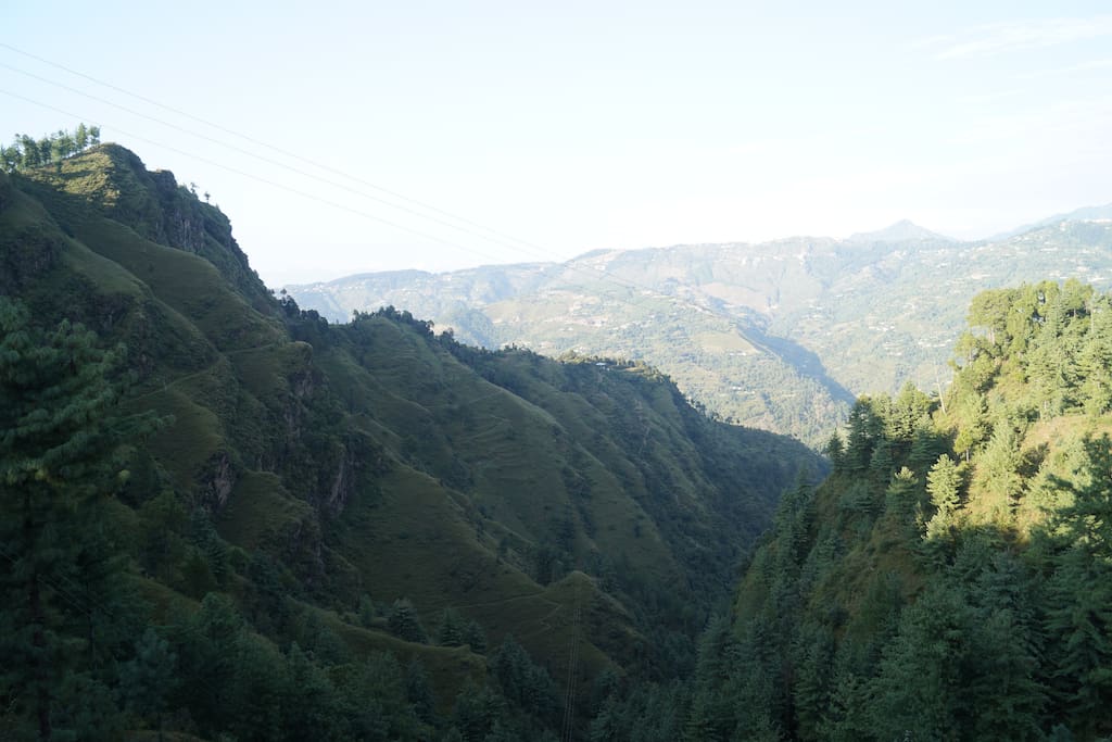Yes, this is the view from your bedroom, and yes, you can explore this wild wild region.