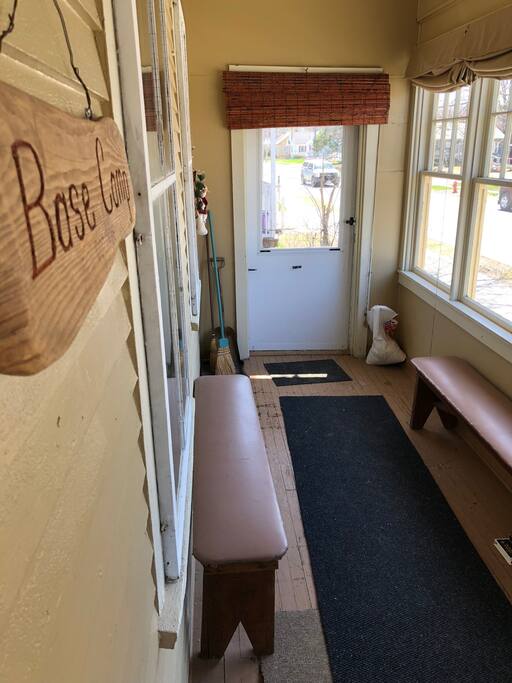 Front entrance & sun porch