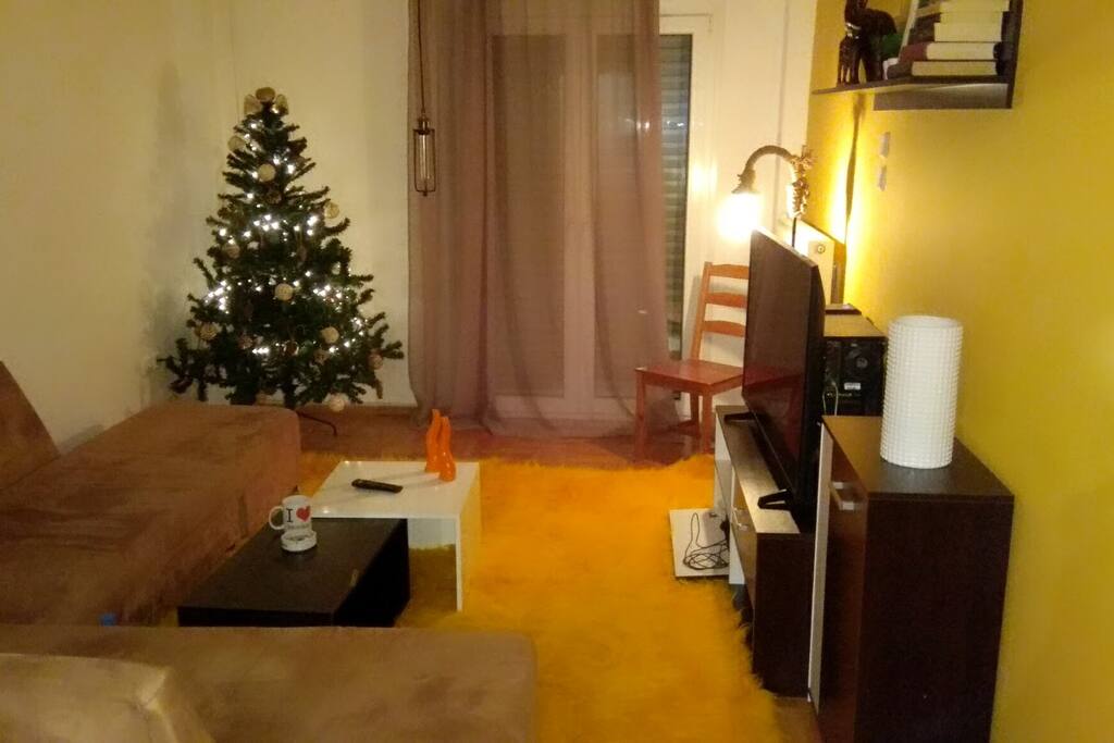 Living room in Xmas spirit.