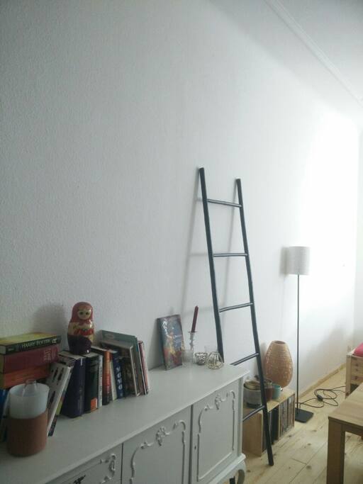 Ladder instead of the rags chair.