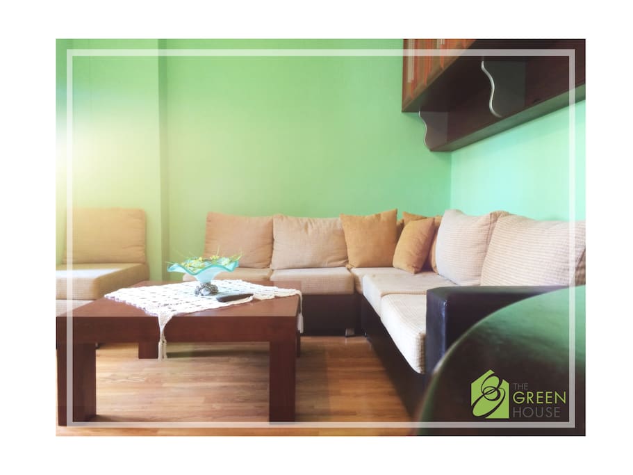 Living Room,(sofa opens into a double bed)
