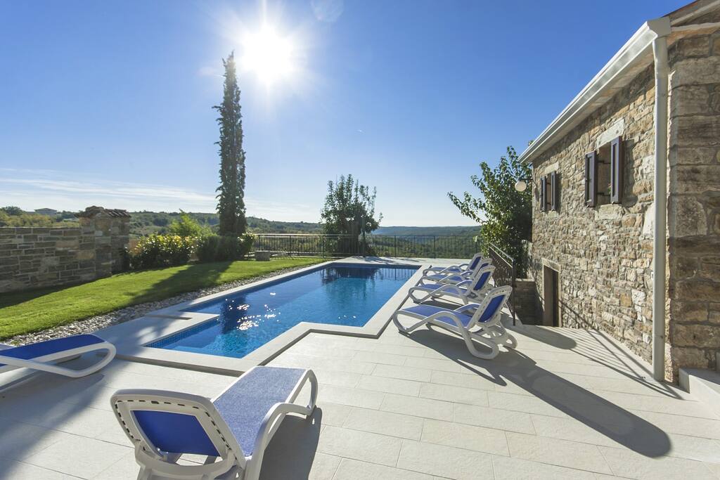 View over the pool