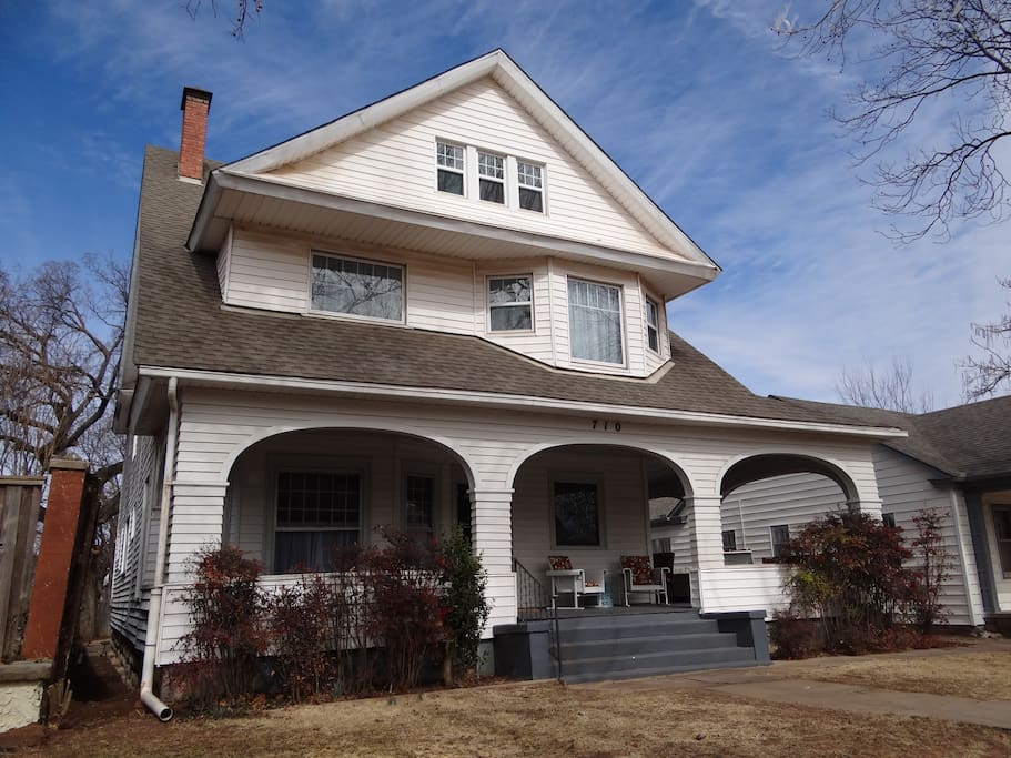 Welcome to seven10. This 1894 American Four Square home is perfect for families and friends.