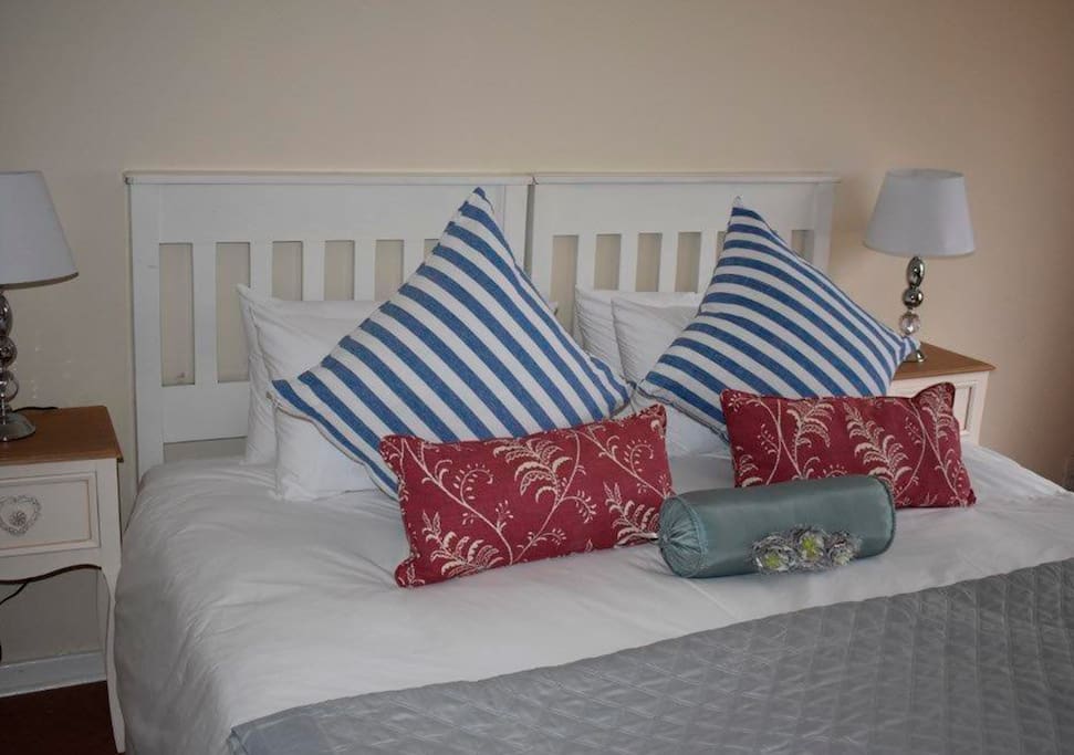 One of the bedrooms at Harrow Cottage