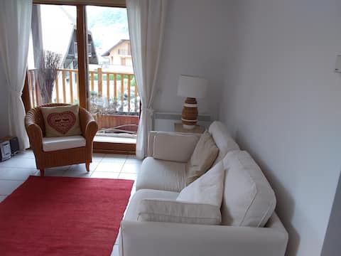 Successful Airbnb property: Cozy apartment with mountain and castle views in Menthon Saint Bernard
