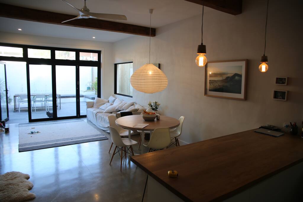 Full bi-fold doors leading onto deck.