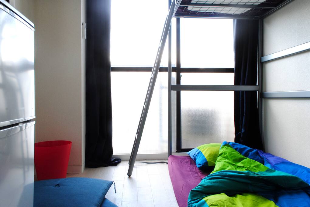 Futon and Loft Bed