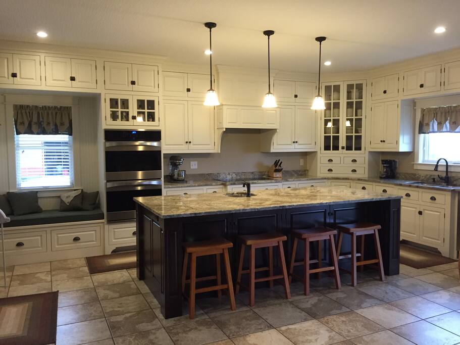 Kitchen. You are welcome to coffee and creamer in the morning.