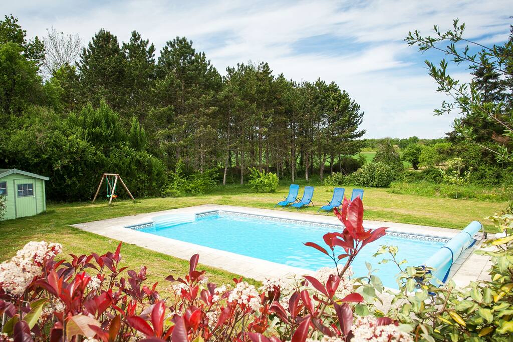 Swimming pool and outdoor games area