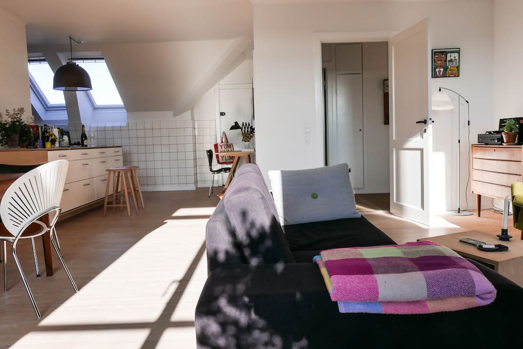 Bright open living room