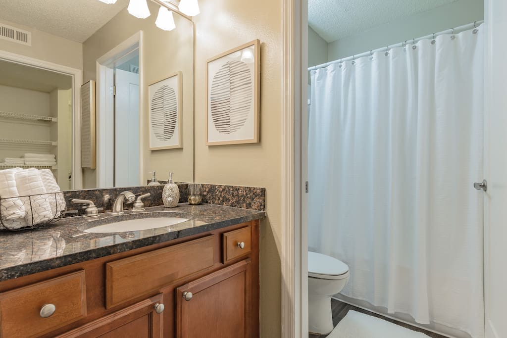 Vanity & Bathroom Area